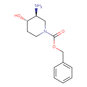 O[C@H]1CCN(C[C@@H]1N)C(=O)OCc1ccccc1