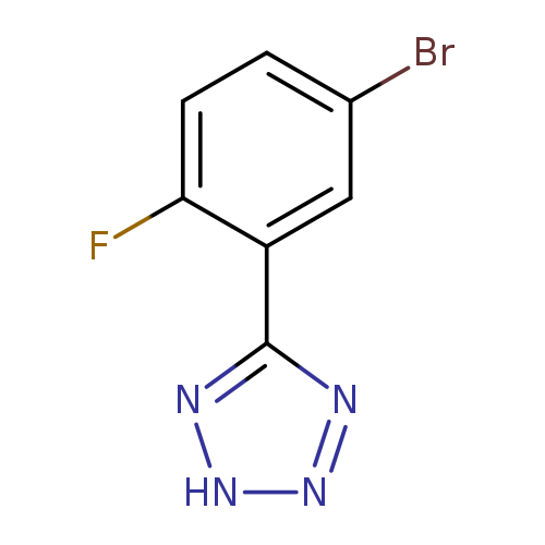 Brc1ccc(c(c1)c1n[nH]nn1)F