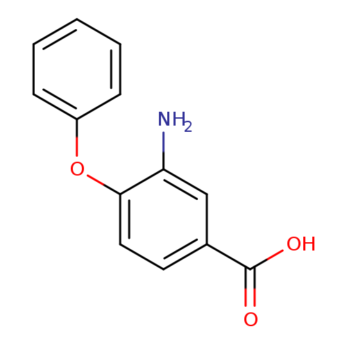 Nc1cc(ccc1Oc1ccccc1)C(=O)O