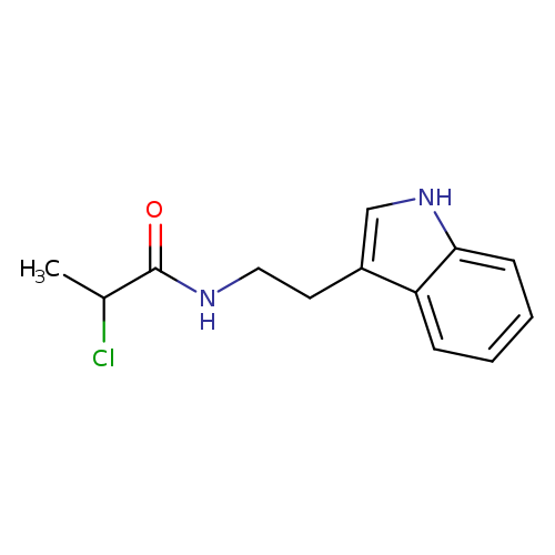 O=C(C(Cl)C)NCCc1c[nH]c2c1cccc2