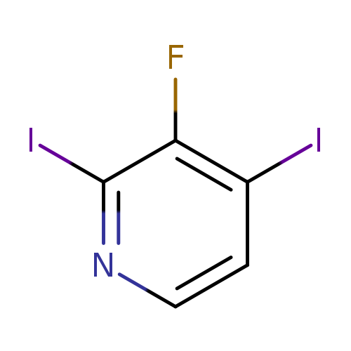 Fc1c(I)ccnc1I