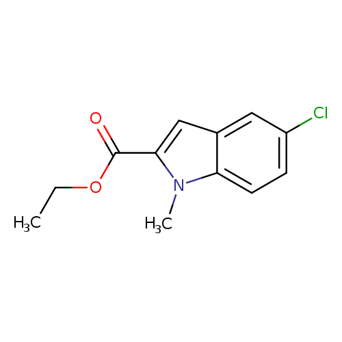 CCOC(=O)c1cc2c(n1C)ccc(c2)Cl