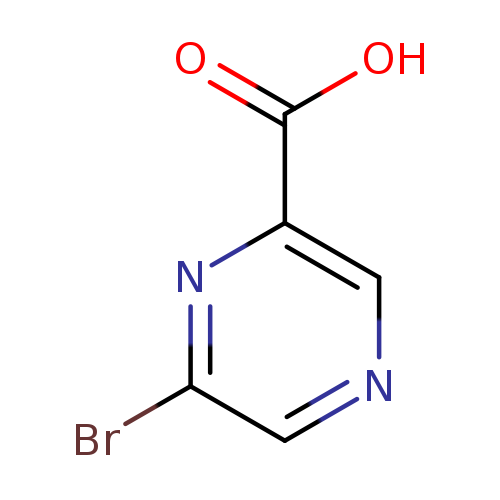 OC(=O)c1cncc(n1)Br