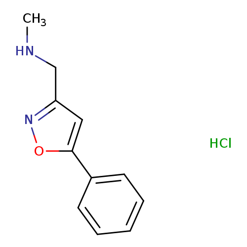 CNCc1noc(c1)c1ccccc1.Cl