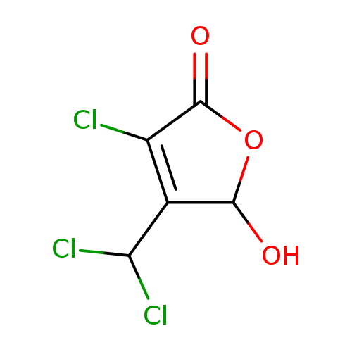 ClC(C1=C(Cl)C(=O)OC1O)Cl