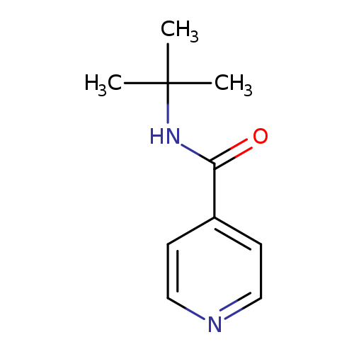 O=C(c1ccncc1)NC(C)(C)C