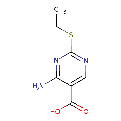 CCSc1ncc(c(n1)N)C(=O)O