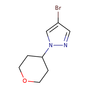 Brc1cnn(c1)C1CCOCC1