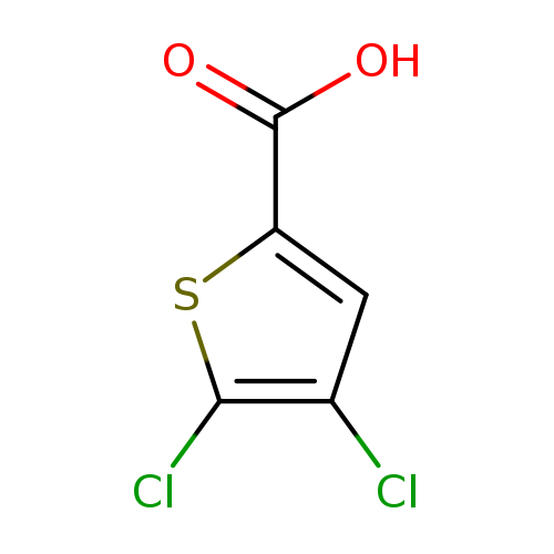 OC(=O)c1sc(c(c1)Cl)Cl