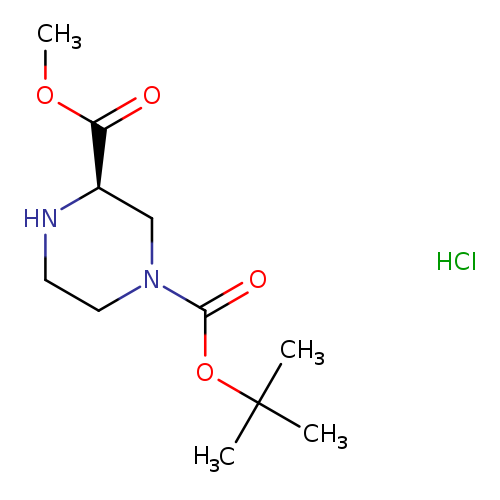 COC(=O)[C@@H]1NCCN(C1)C(=O)OC(C)(C)C.Cl