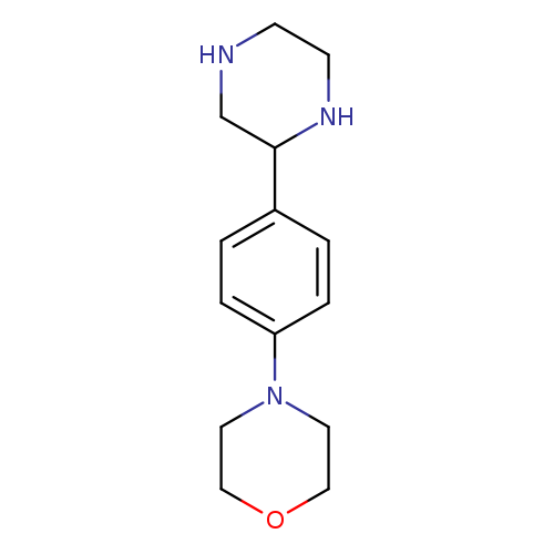C1NCC(NC1)c1ccc(cc1)N1CCOCC1