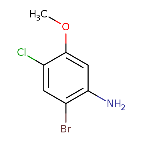 COc1cc(N)c(cc1Cl)Br