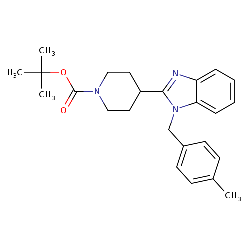 Cc1ccc(cc1)Cn1c(nc2c1cccc2)C1CCN(CC1)C(=O)OC(C)(C)C