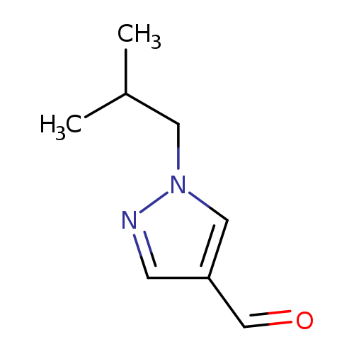 O=Cc1cnn(c1)CC(C)C