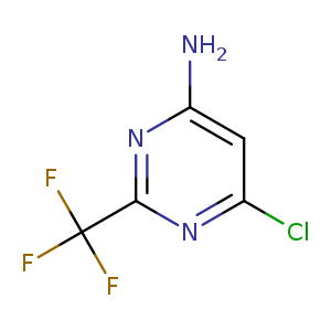 Nc1cc(Cl)nc(n1)C(F)(F)F