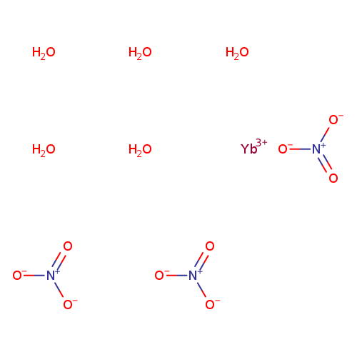 [O-][N+](=O)[O-].[O-][N+](=O)[O-].[O-][N+](=O)[O-].O.O.O.O.O.[Yb+3]