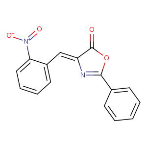 O=C1OC(=N/C/1=Cc1ccccc1[N+](=O)[O-])c1ccccc1