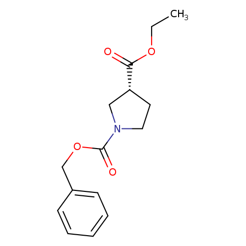 CCOC(=O)[C@@H]1CCN(C1)C(=O)OCc1ccccc1