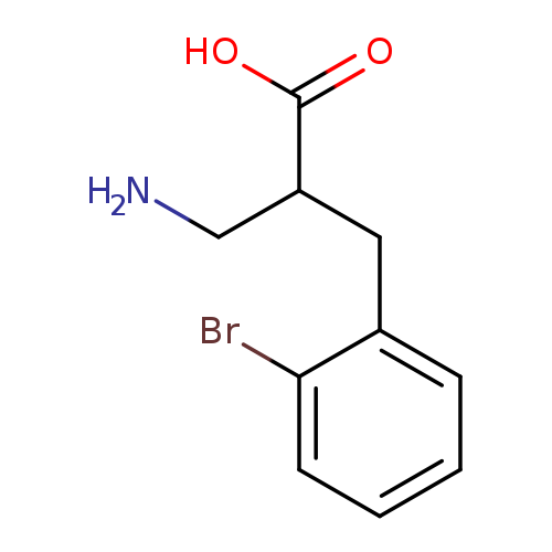 NCC(C(=O)O)Cc1ccccc1Br