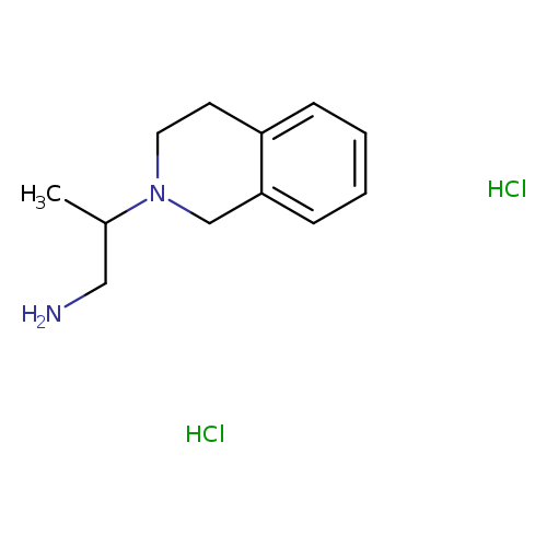 NCC(N1CCc2c(C1)cccc2)C.Cl.Cl