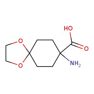 OC(=O)C1(N)CCC2(CC1)OCCO2