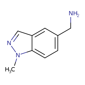 NCc1ccc2c(c1)cnn2C