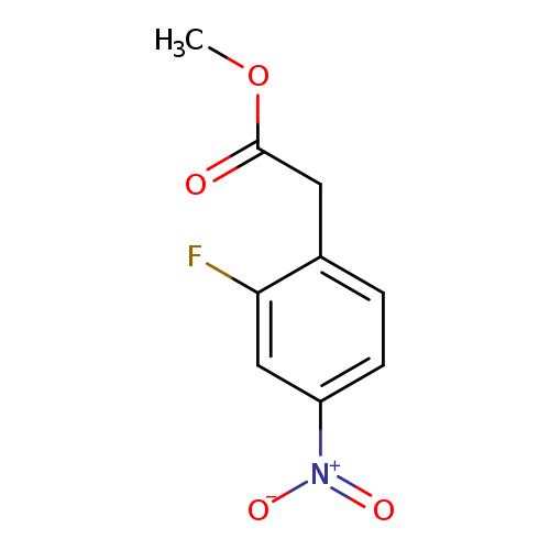 COC(=O)Cc1ccc(cc1F)[N+](=O)[O-]