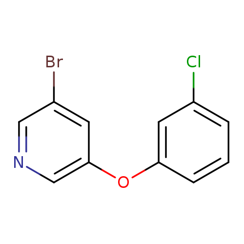 Clc1cccc(c1)Oc1cncc(c1)Br