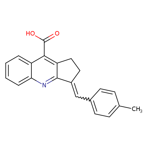 Cc1ccc(cc1)C=C1CCc2c1nc1ccccc1c2C(=O)O