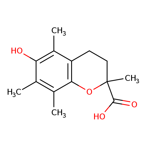 Cc1c2OC(C)(CCc2c(c(c1C)O)C)C(=O)O