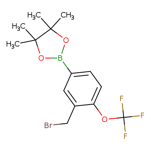 BrCc1cc(ccc1OC(F)(F)F)B1OC(C(O1)(C)C)(C)C