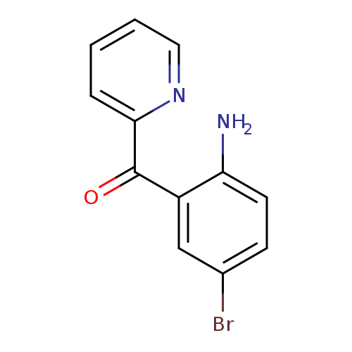 Brc1ccc(c(c1)C(=O)c1ccccn1)N