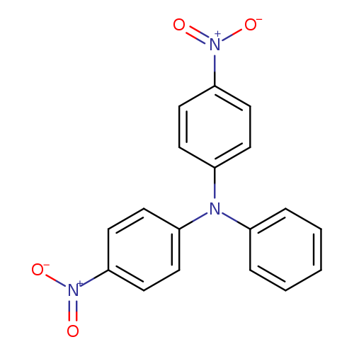 [O-][N+](=O)c1ccc(cc1)N(c1ccc(cc1)[N+](=O)[O-])c1ccccc1