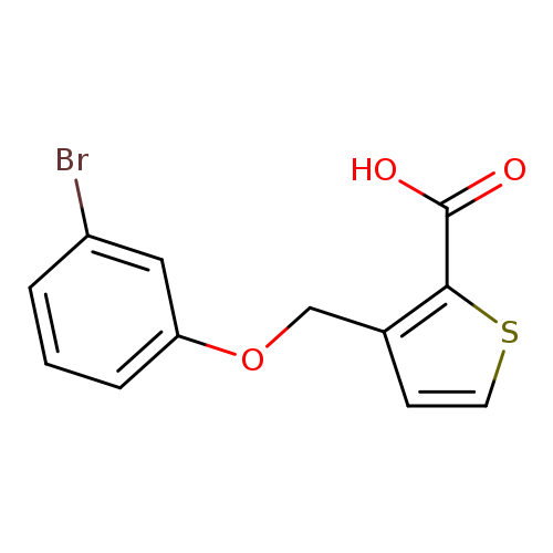 Brc1cccc(c1)OCc1ccsc1C(=O)O