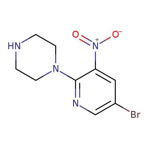 Brc1cnc(c(c1)[N+](=O)[O-])N1CCNCC1