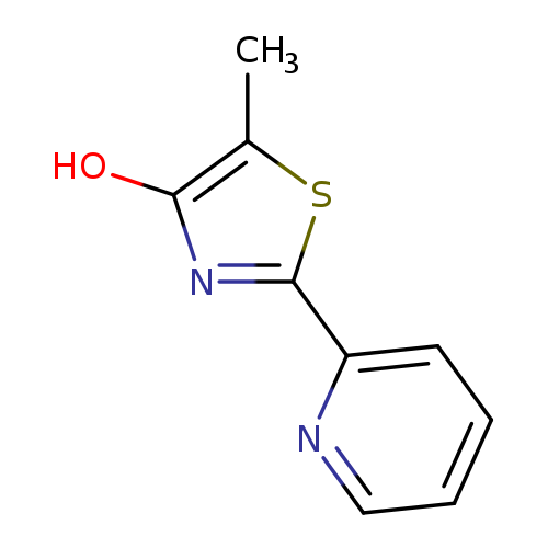 Oc1nc(sc1C)c1ccccn1