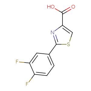 OC(=O)c1csc(n1)c1ccc(c(c1)F)F