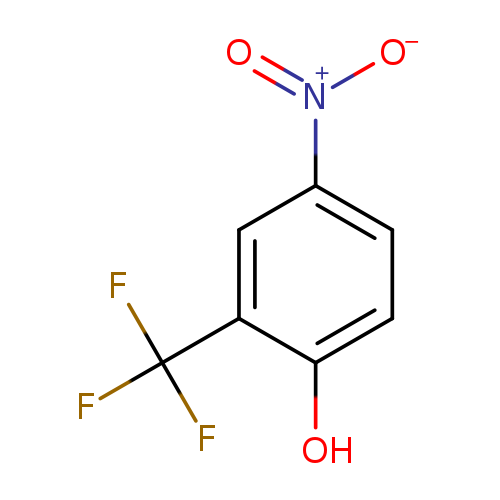 [O-][N+](=O)c1ccc(c(c1)C(F)(F)F)O