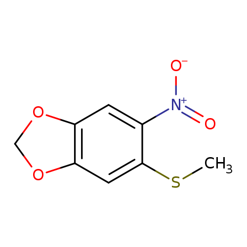 CSc1cc2OCOc2cc1[N+](=O)[O-]