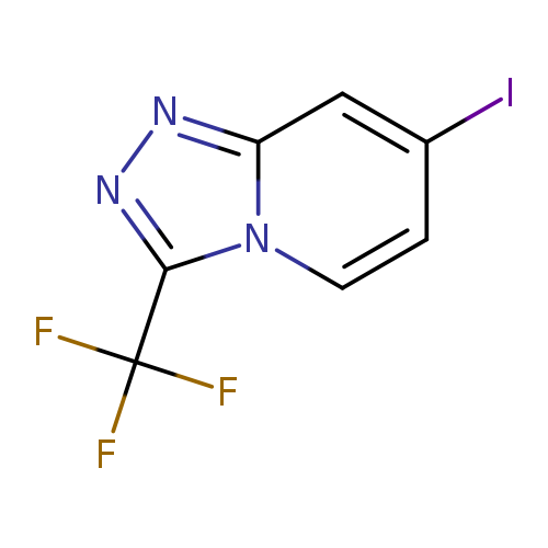 Ic1ccn2c(c1)nnc2C(F)(F)F