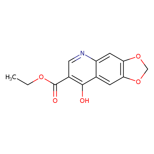 CCOC(=O)c1cnc2c(c1O)cc1c(c2)OCO1