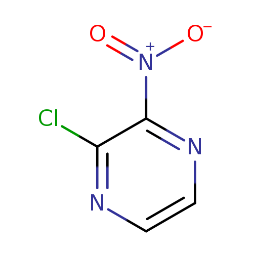 [O-][N+](=O)c1nccnc1Cl