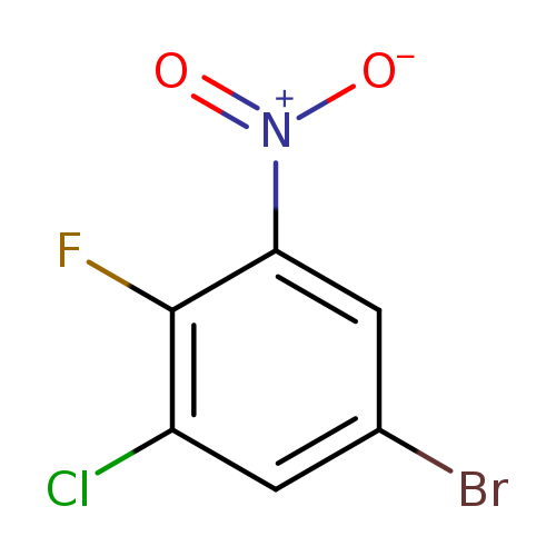 Brc1cc(Cl)c(c(c1)[N+](=O)[O-])F