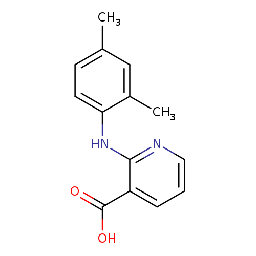 Cc1ccc(c(c1)C)Nc1ncccc1C(=O)O