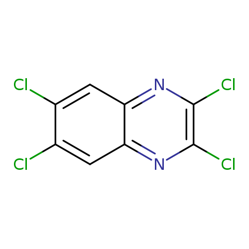 Clc1cc2nc(Cl)c(nc2cc1Cl)Cl