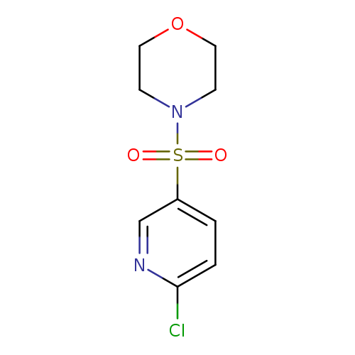 Clc1ccc(cn1)S(=O)(=O)N1CCOCC1