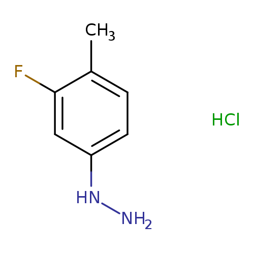 NNc1ccc(c(c1)F)C.Cl
