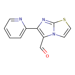 O=Cc1c(nc2n1ccs2)c1ccccn1