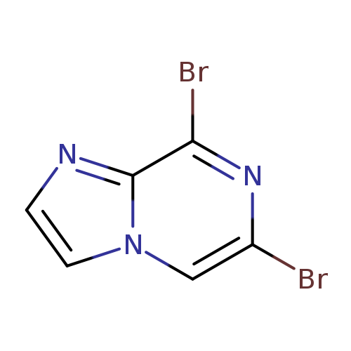 Brc1cn2ccnc2c(n1)Br