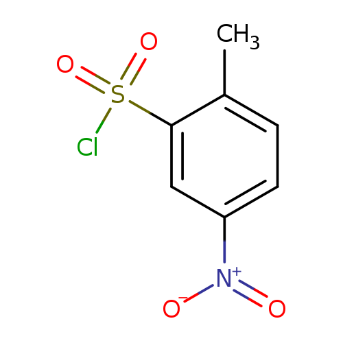 [O-][N+](=O)c1ccc(c(c1)S(=O)(=O)Cl)C